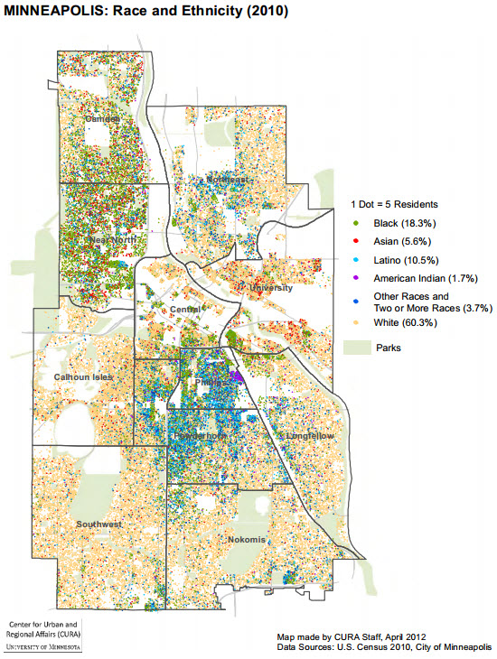 Minneapolis Race and Ethnicity 2010